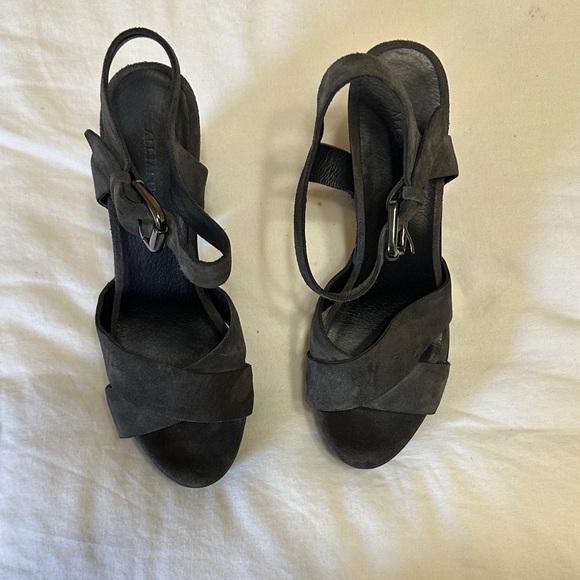All Saints Rees Asphalt Women's Platform Sandal 9.5 - Picture 2 of 6